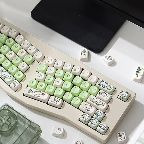 PBT Cat Keycaps Set - USB
