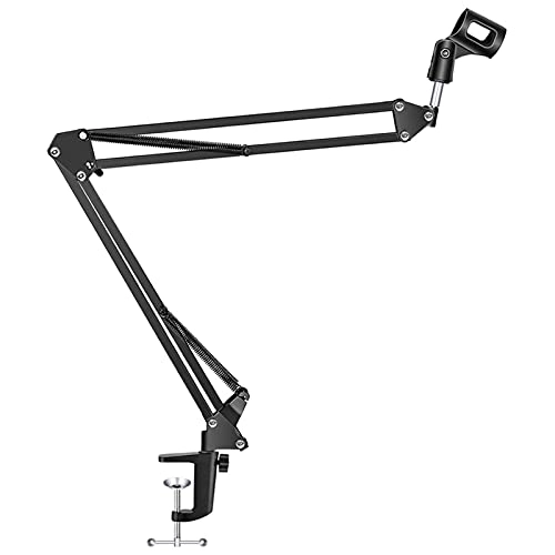 Mic Stand - Extendable Scissor Arm Table Mounting Clamp