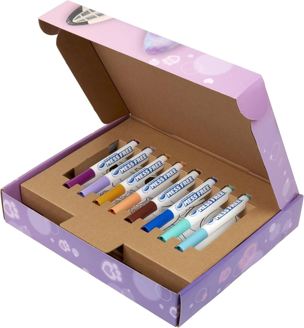 Color Wonder Deluxe Stamper Kit - 50 pieces 10 Art Stamps 8 Scented Markers 2 Scented Ink Pads 1 Stamp Holder