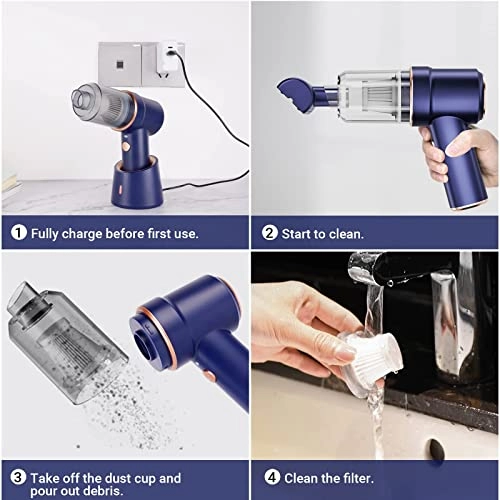 Handheld Car Vacuum Cleaner - 4000mAh
