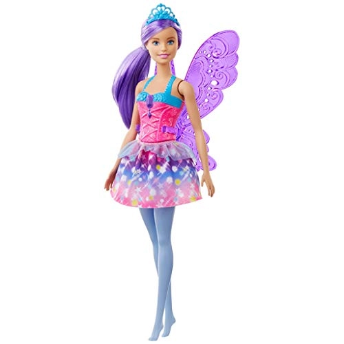 Barbie Dreamtopia Fairy Doll - 12-Inch Purple Hair Wings