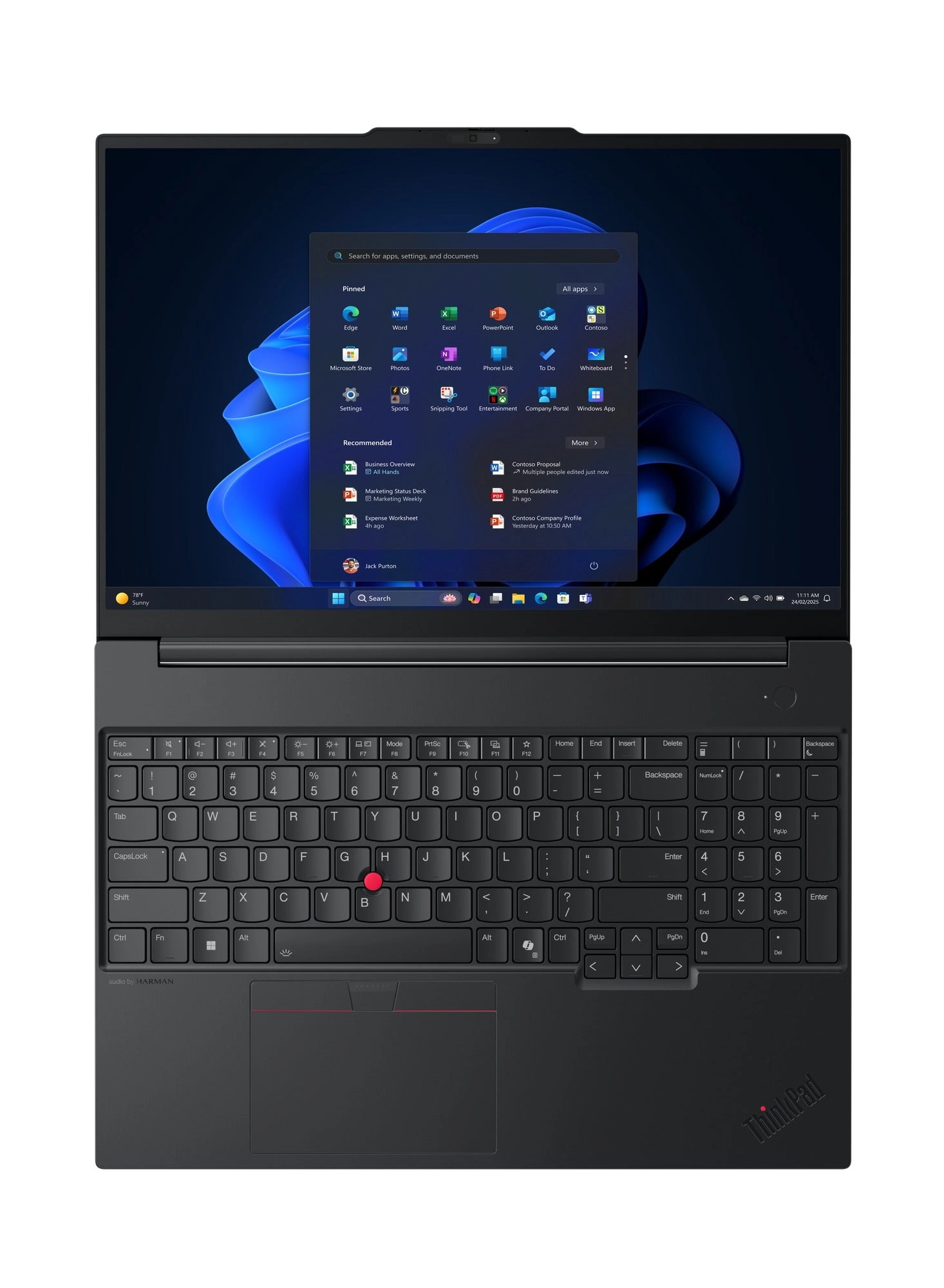ThinkPad E16 Gen 3 21SR005NGP - 16'' Core Ultra 7 255H 16GB DDR5 512GB SSD