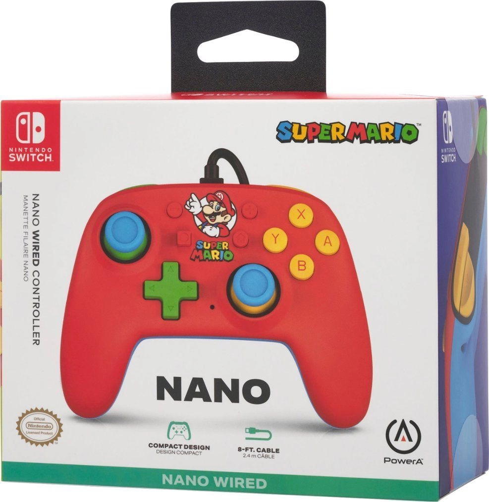 Nano Wired Controller - Red Nintendo Switch