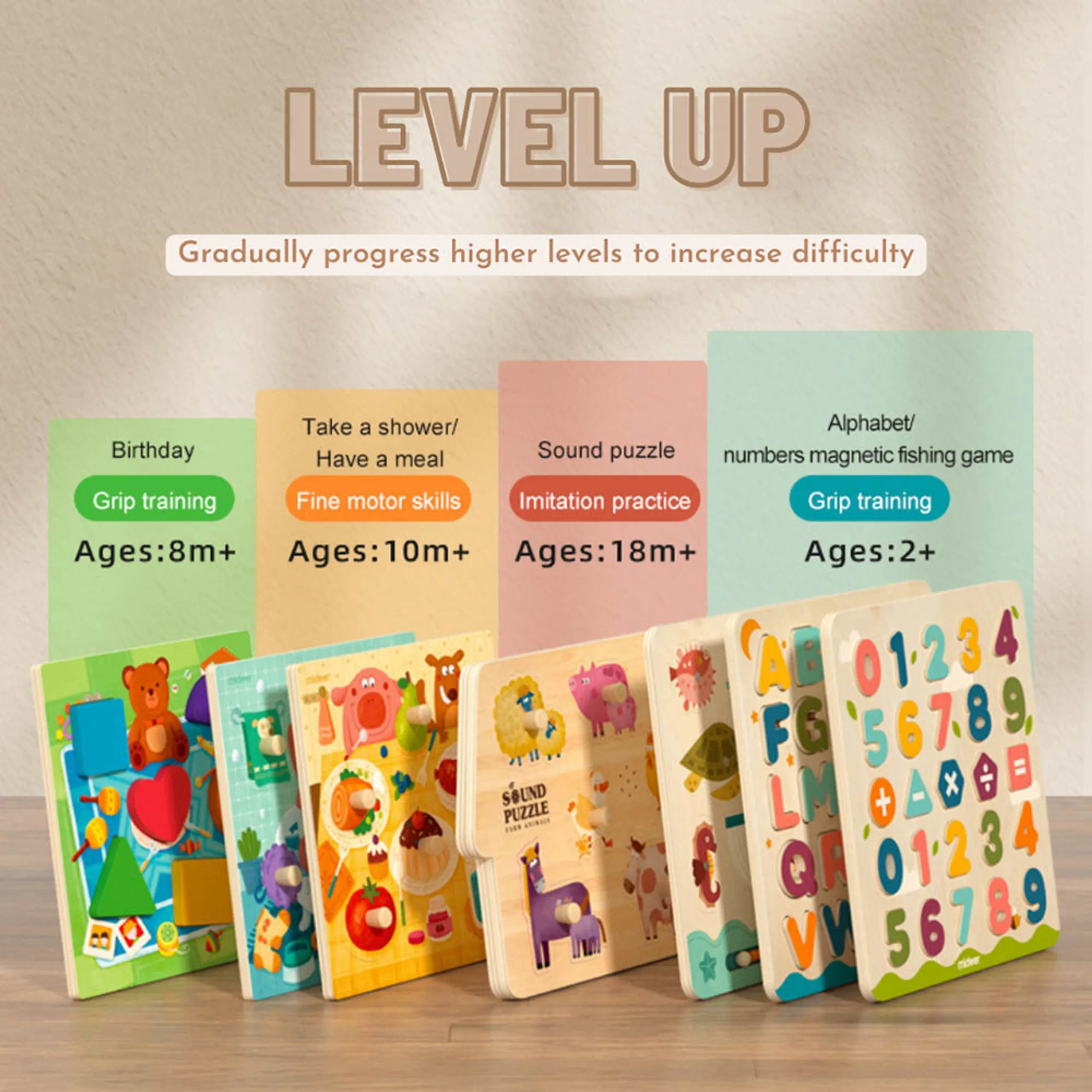 Birthday Party Grasp Puzzle (MD3189) - 6 pcs