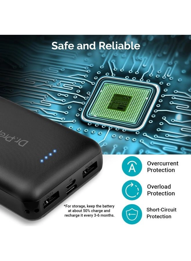 GD-K6 - 10000mAh 5V/3A 3X Faster Charging 2 USB Type-C input