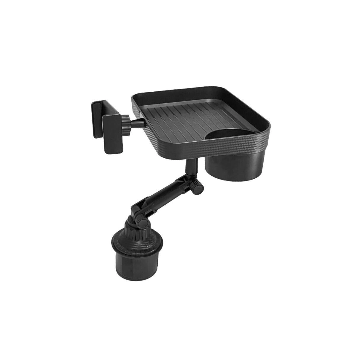 Tradeo 2-in-1 Adjustable Car Cup Holder with Rotating Tray
