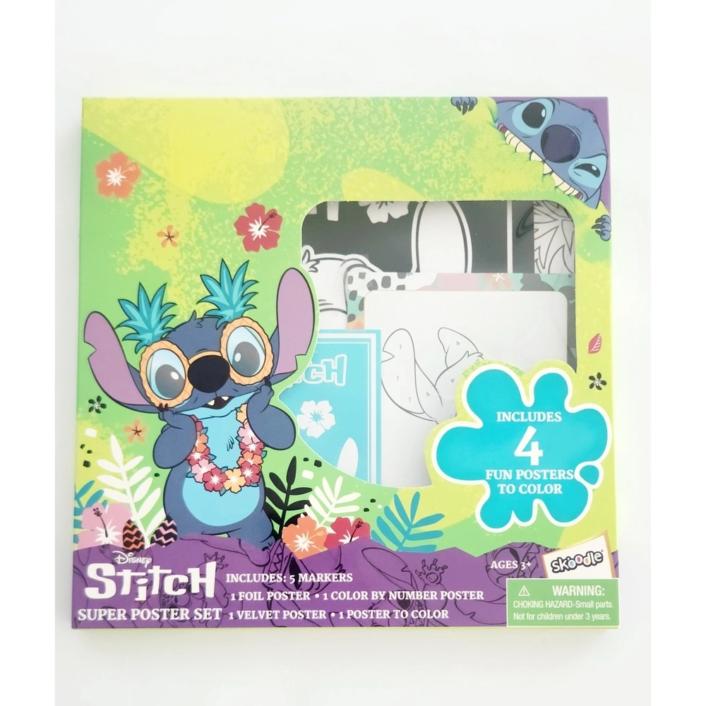 SKOODLES Disney Stitch Super Poster Activity Set