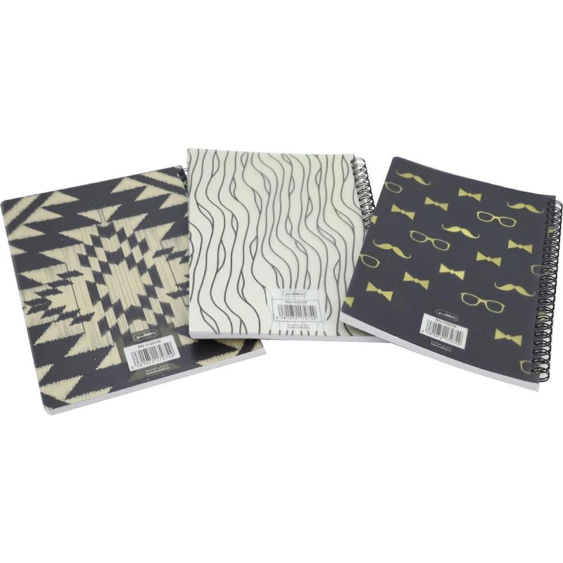 Notebook 19 X 26 cm Spiral - Grid 100 Sheets