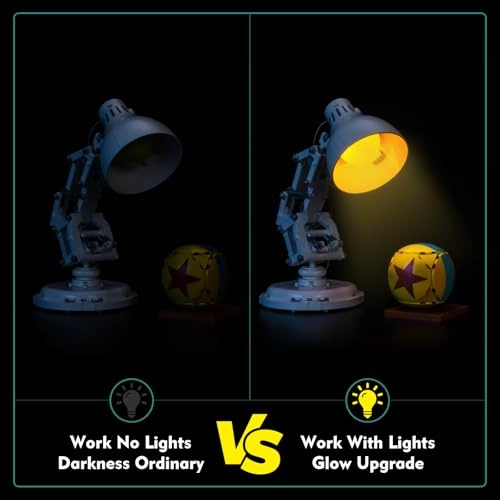 Light kit Compatible with LEGO 21357 Pixar Luxo Jr. Lamp - Plastic Pixar less than 5V