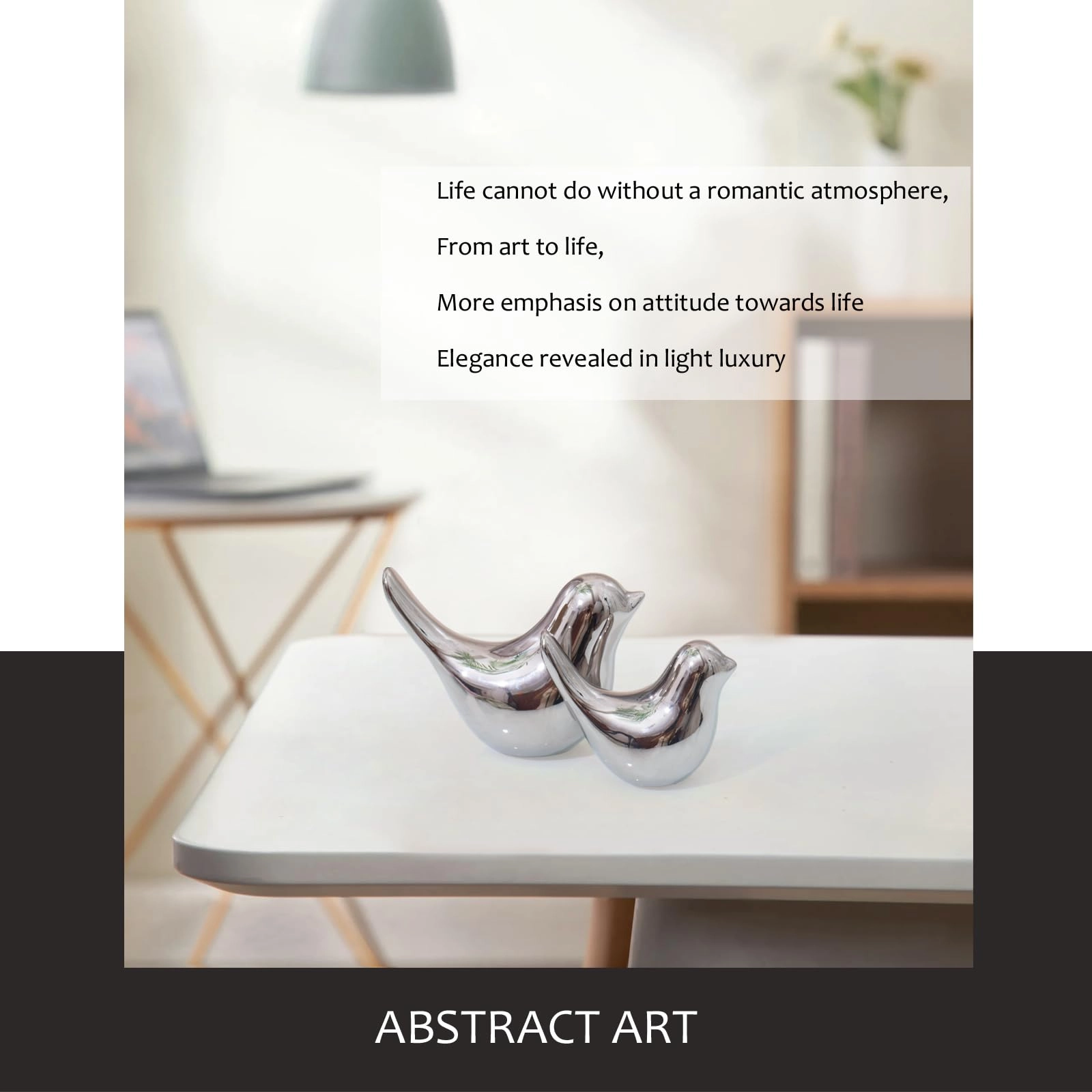 White Birds Statues - Ceramic