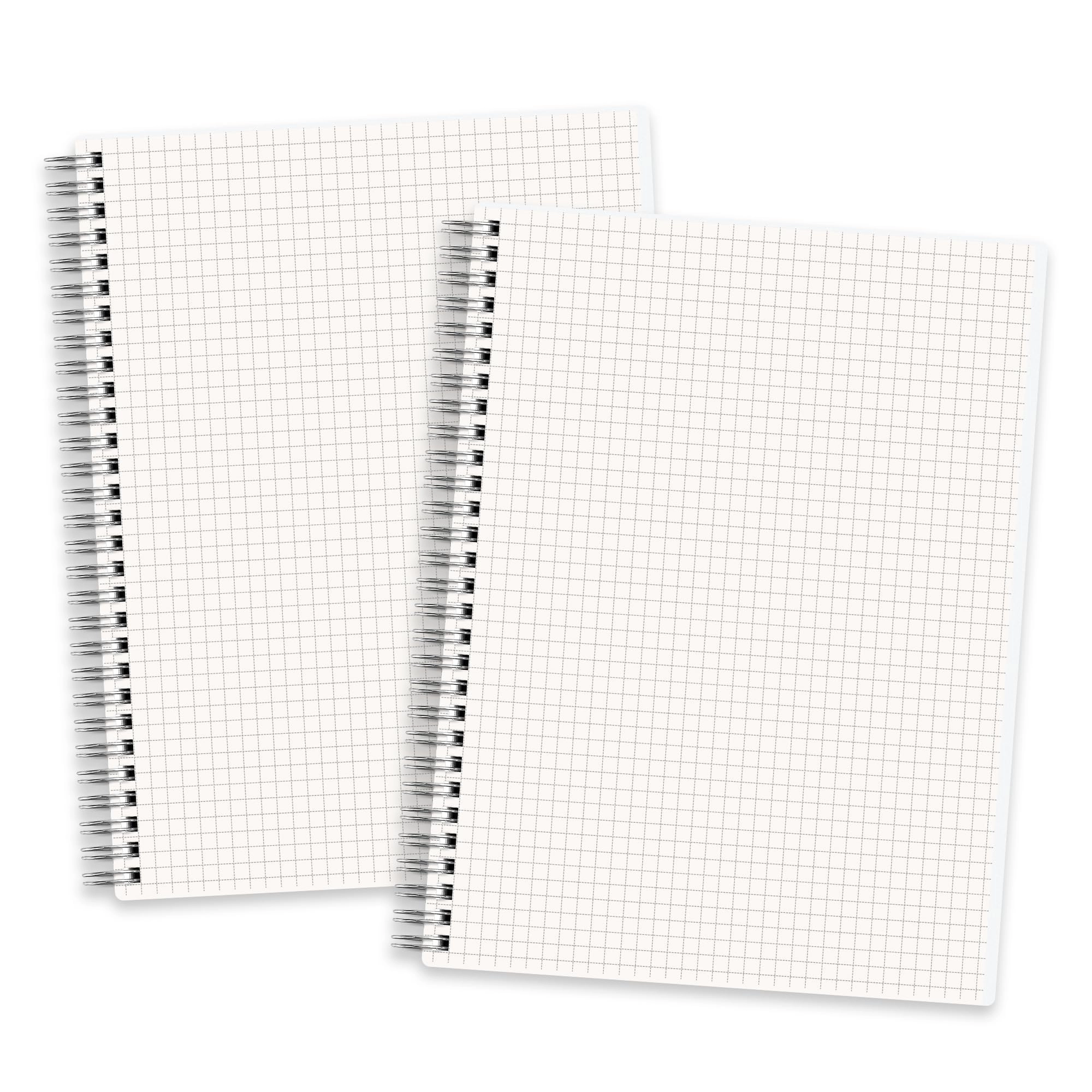 rettacy Spiral Graph Paper Notebook B5 Spiral - Grid 80 Sheets