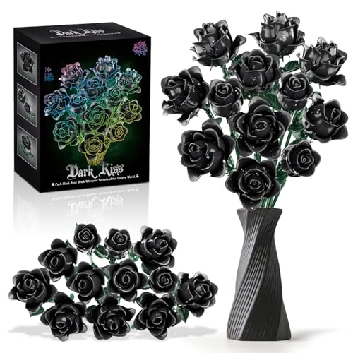 Bouquet Kit - Schwarzer Rosen Blumenstrauß Bausatz Plastic Pack