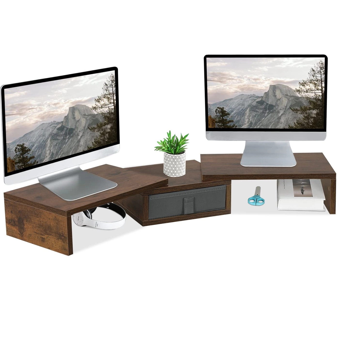 Adjustable Monitor Stand Riser Pack