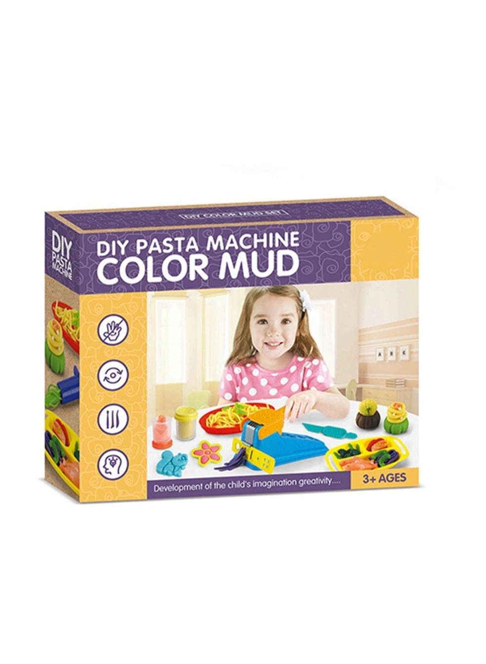 Generic Colored Clay Noodle Machine - DIY Handmade Parent-Child Set