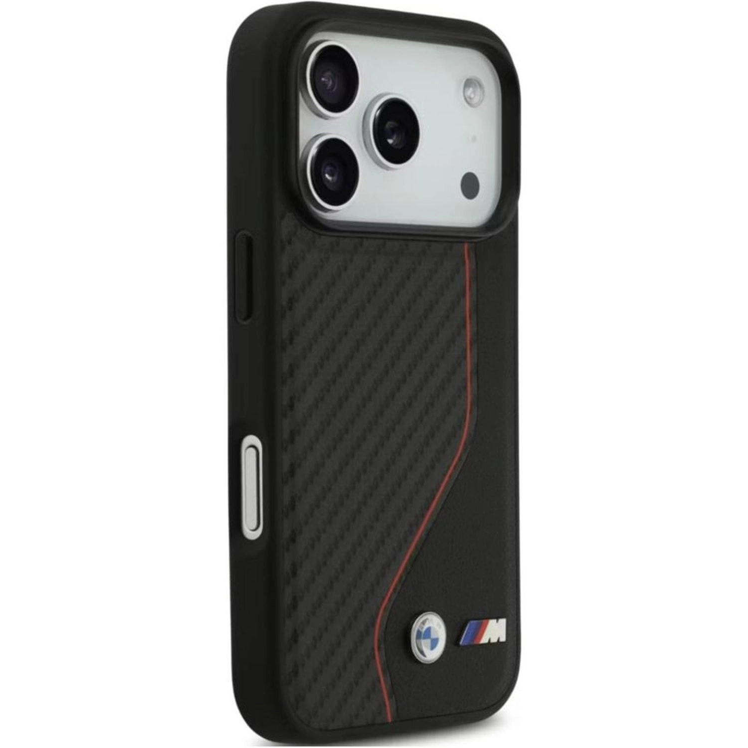 PU Leather and Carbon Case with MagSafe for iPhone 17 Pro Max