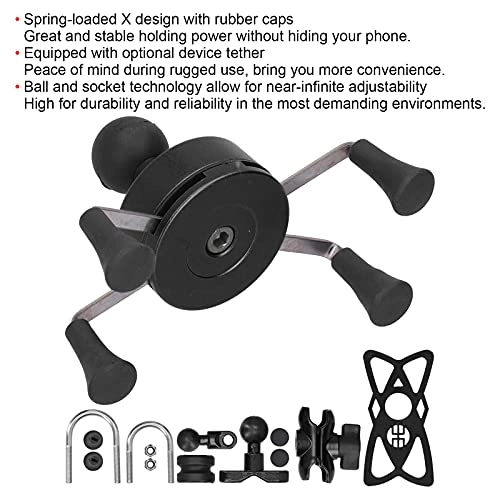 Mobile Phone Holder - X-shaped handlebar bracket Ball and socket technology