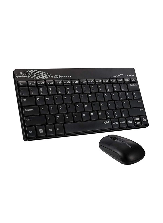Rapoo 8000M Wireless Keyboard And Mouse Combo - English/Arabic