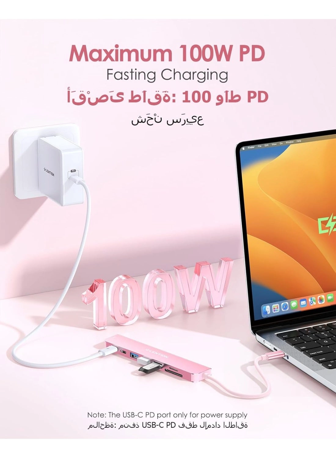 CB-CE18s - 8-in-1 USB-C Hub 4K@60Hz HDMI 100W PD