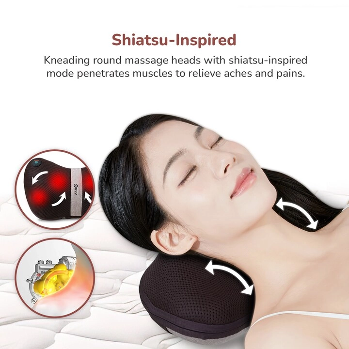 Mellow Shiatsu Massage Pillow - Heat Therapy