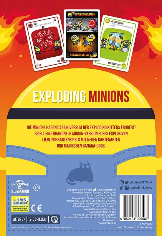 Exploding Minions - English 7+ Years 72 cards