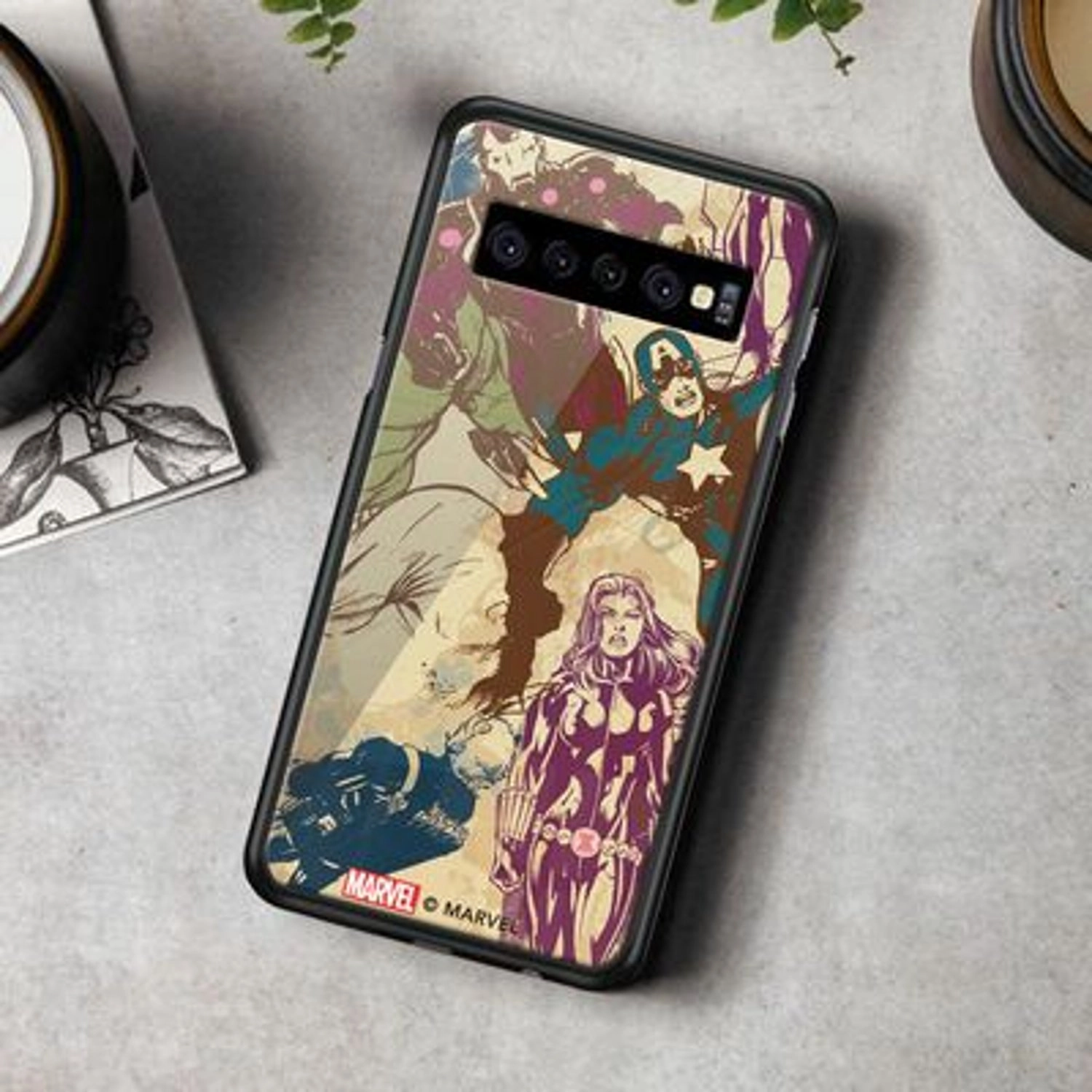 Earth'S Mightiest Heroes Cover Back Case for Galaxy S10