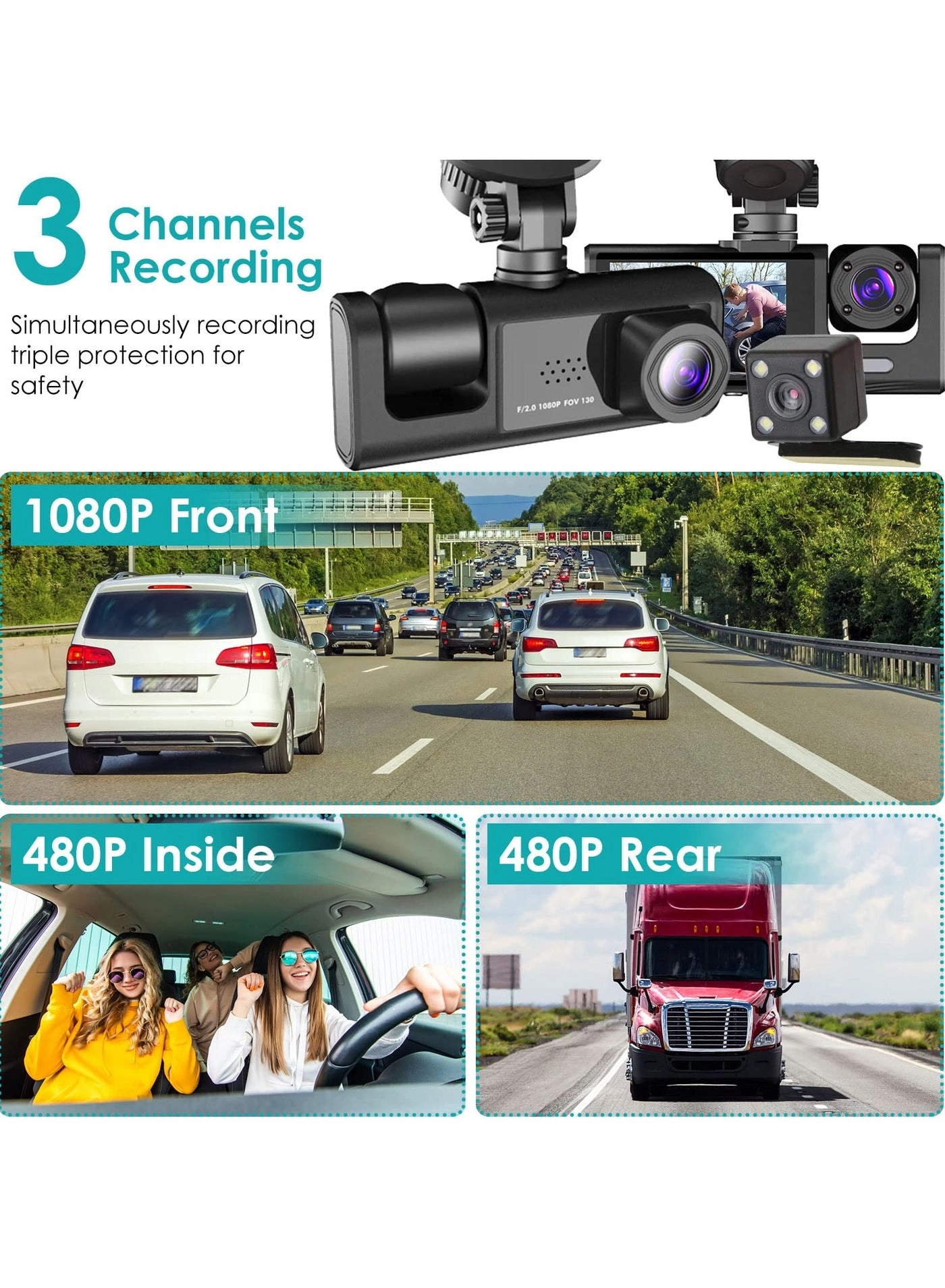 1080P Full HD dash cam - 1920x1080