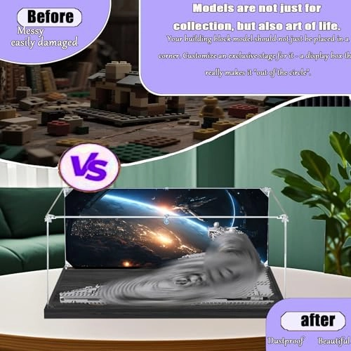 Acrylic Display Case for Lego 75394 - Dustproof Transparent Acrylic