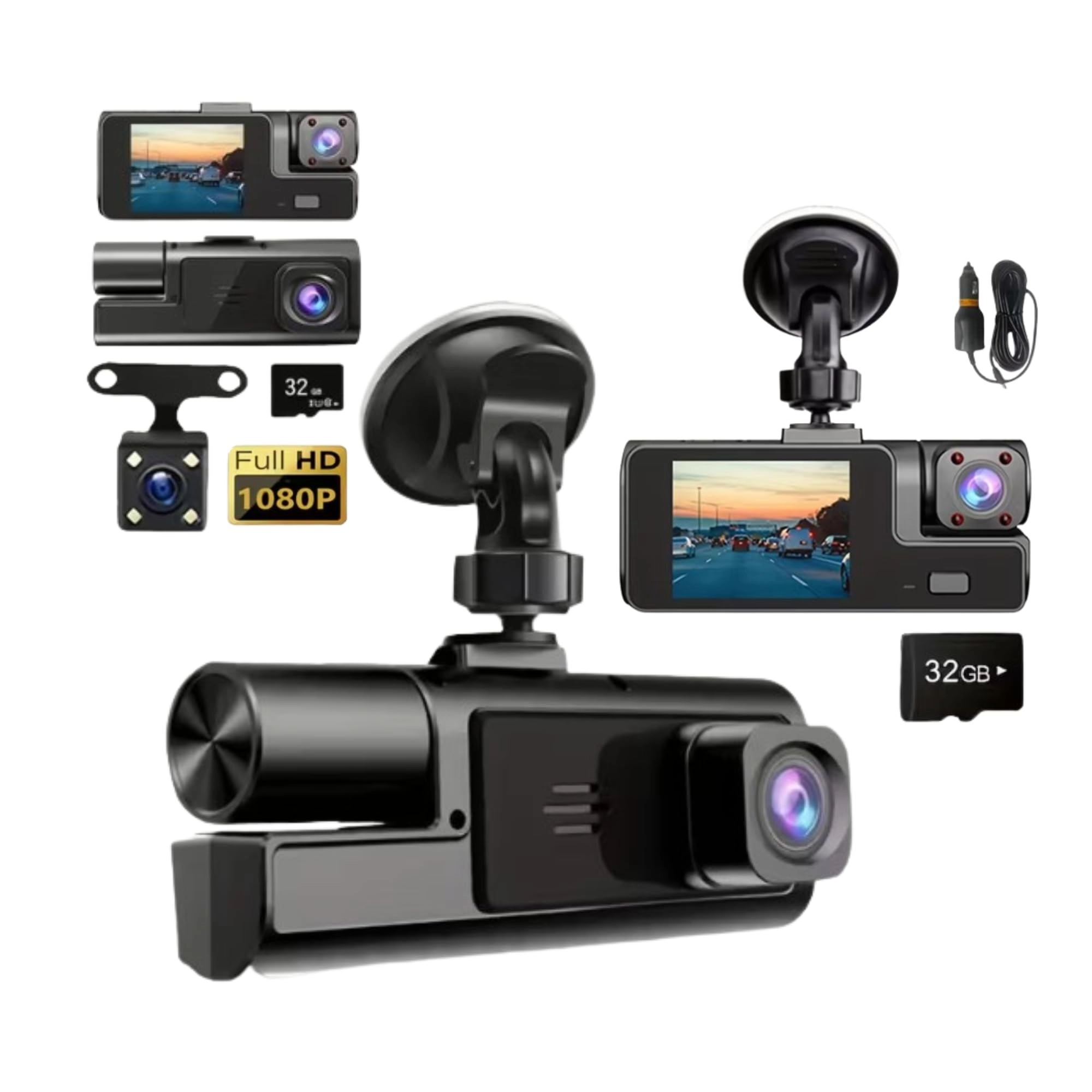 LITTLE CLASSIC Dual Camera Car Dash Cam