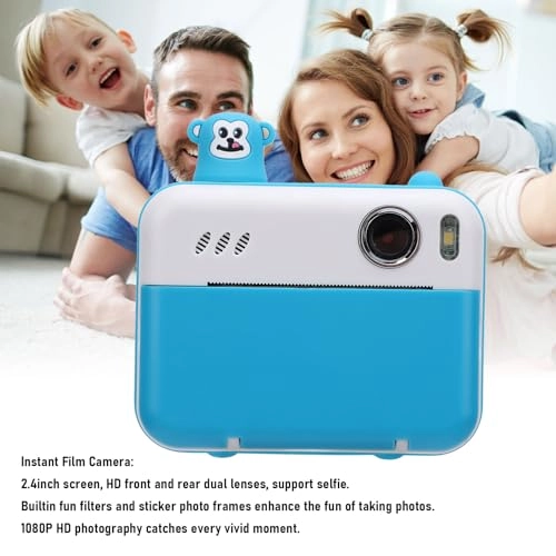 Instant Film Camera - 8MP 1080P 2.4in