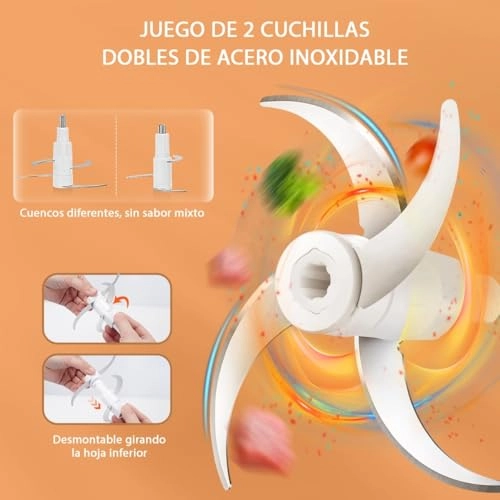 Food Processor & Chopper - 2.0L+1.8L 600W