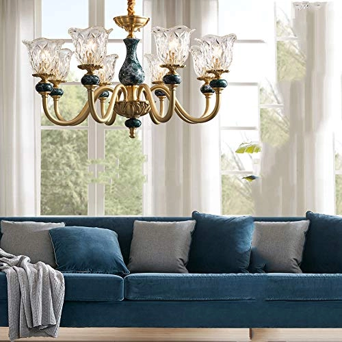 Retro Ceramic Light Luxury Chandelier