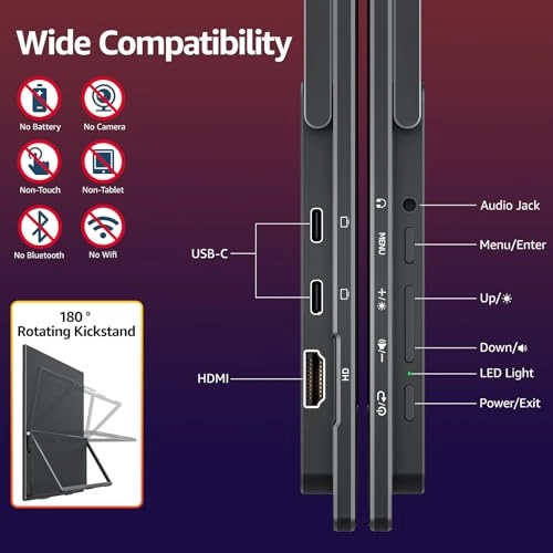 Portable Monitor - Y185LS 1920x1080 18.5 Inches