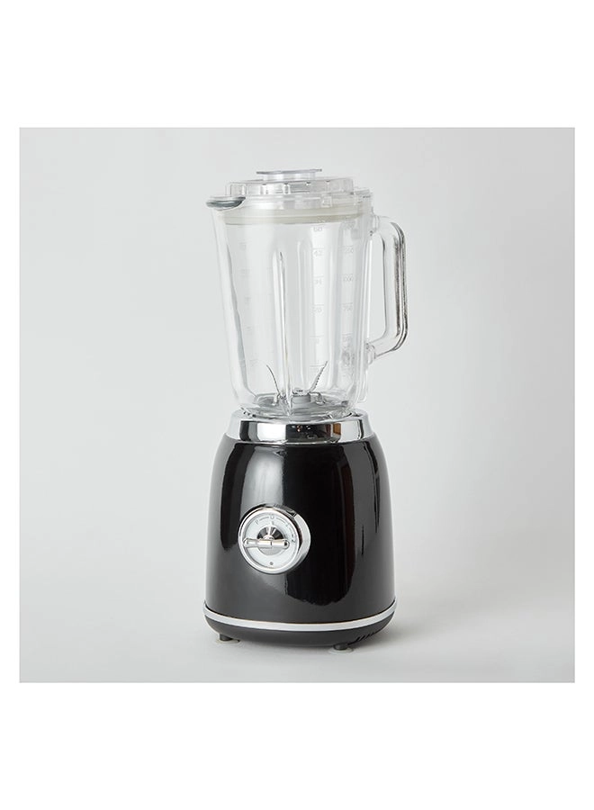 AEL-4007BL - Glass Jar Black/Silver