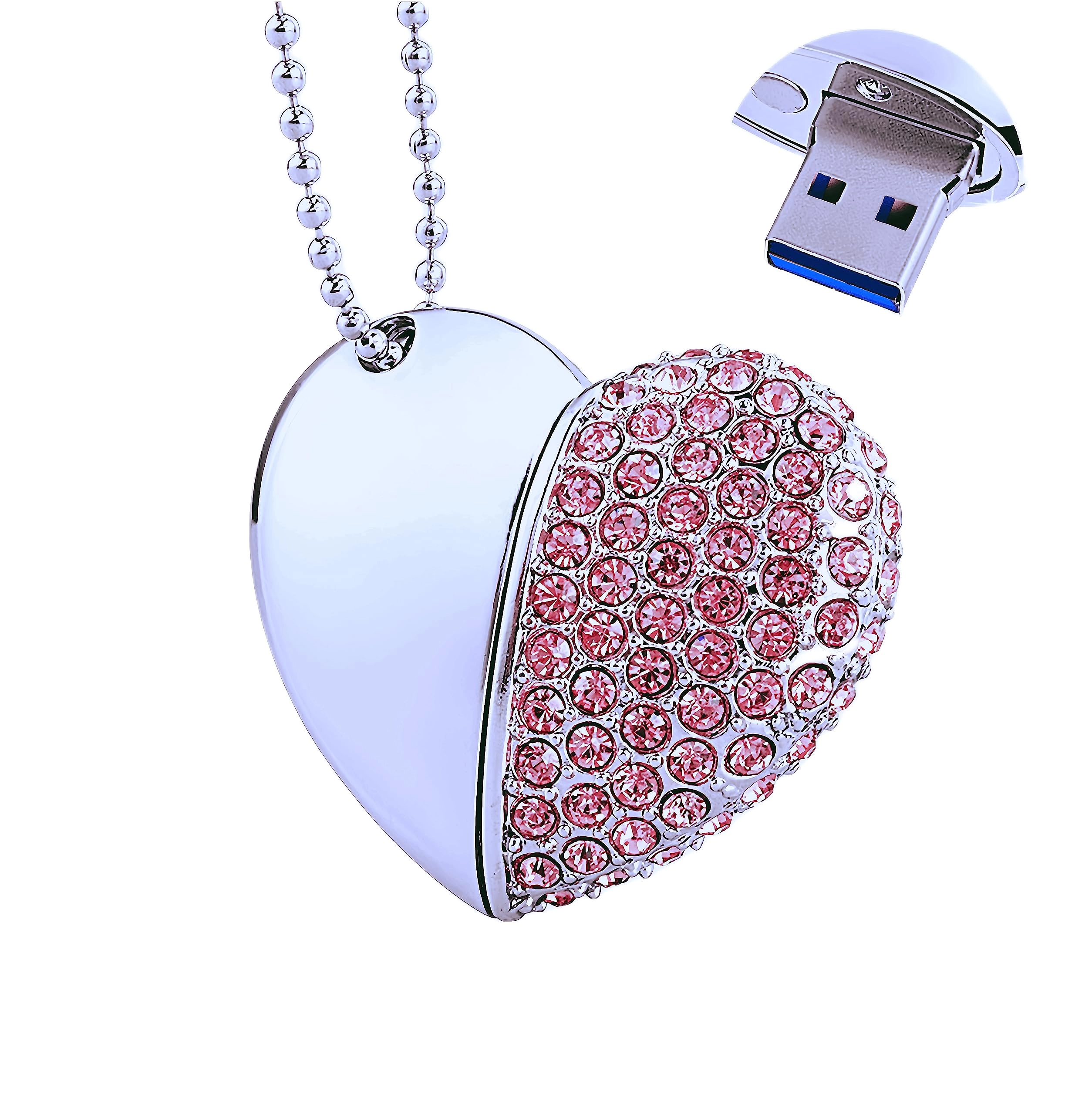 EcooDisk Diamond Heart - USB 3.0 USB-A 64GB