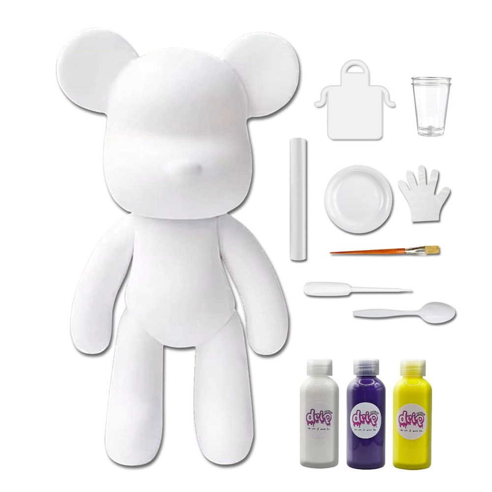 DIY Fluid Paint Bear - Complete Kit 23 cm