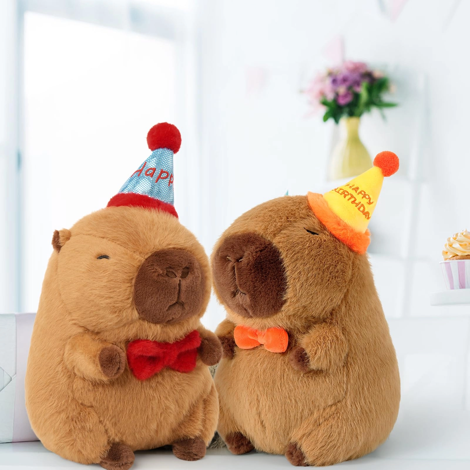 Capybara Plush - 9 inch Strawberry Hat