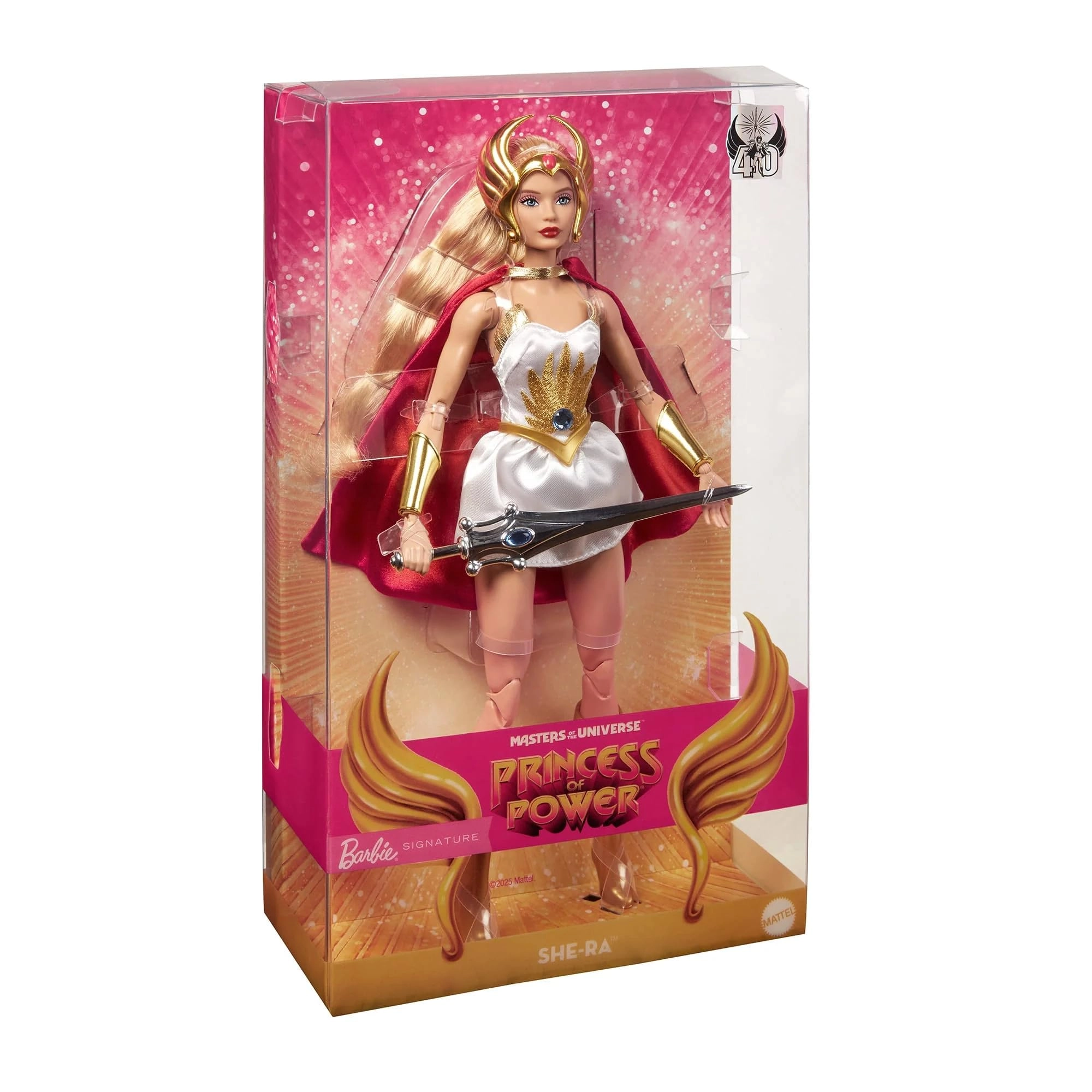 She-Ra Collectible Doll - 40th Anniversary Gold Label Certificate of Authenticity Ages 18+