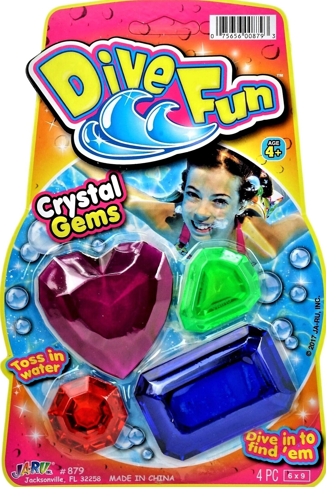 Diving Gems - 4 gems + Collectable Bouncy Ball