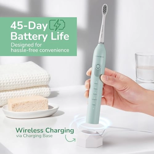 QR-7537 - Electric Toothbrush 6 Brush Heads Sonic