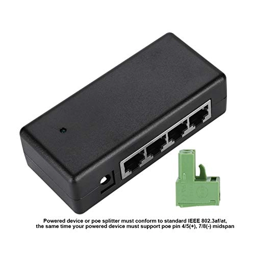 PoE Power Supply - DC12V-48V 4 Port IEEE802.3af/at