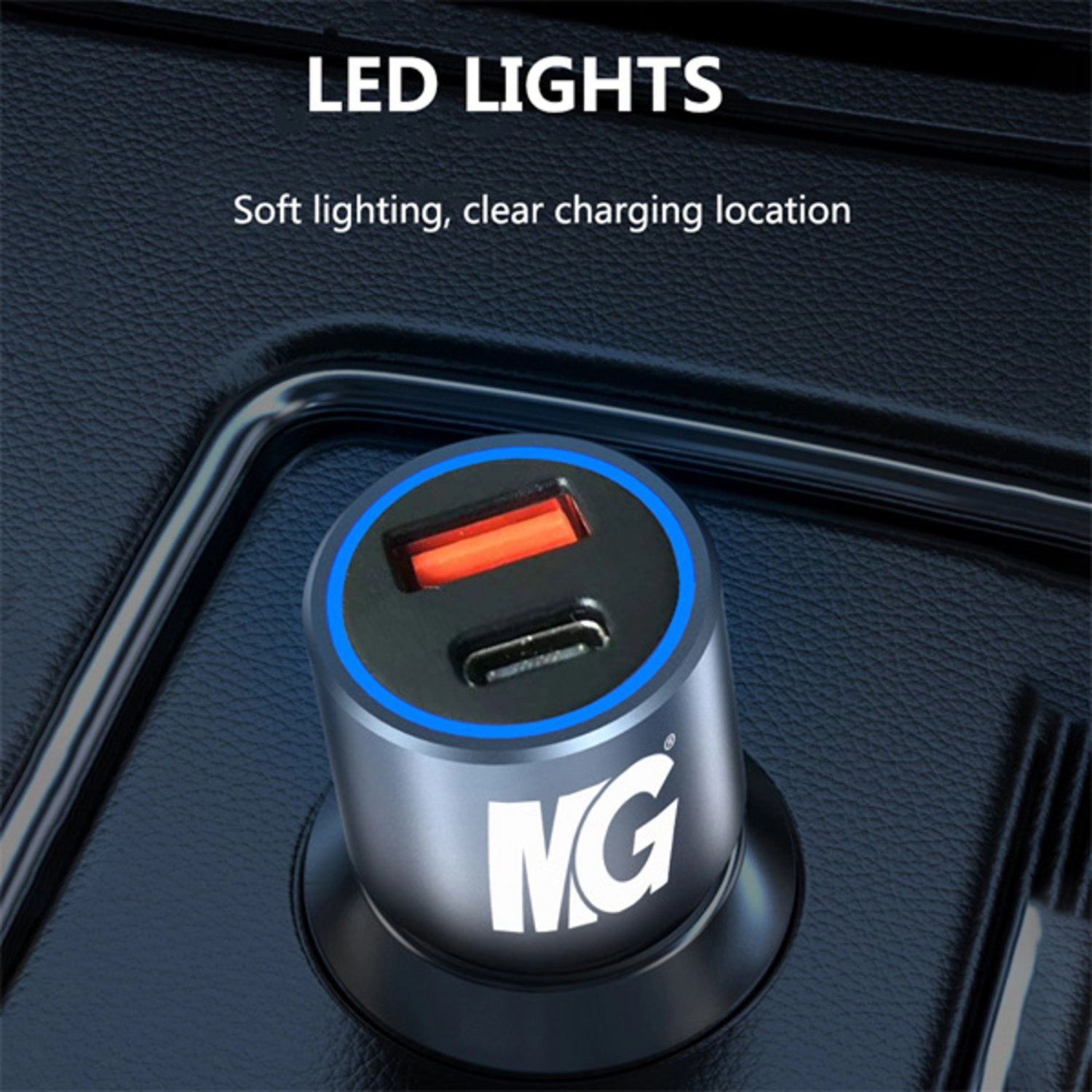 Veloce Series - Dual Port Silver Charger