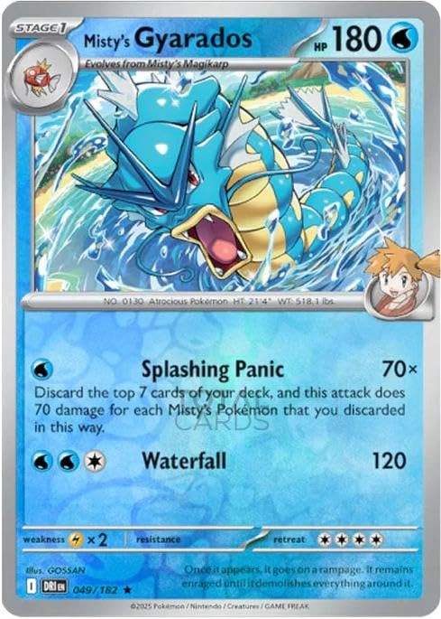 Pokémon Misty's Gyarados 049/182 - Destined Rivals
