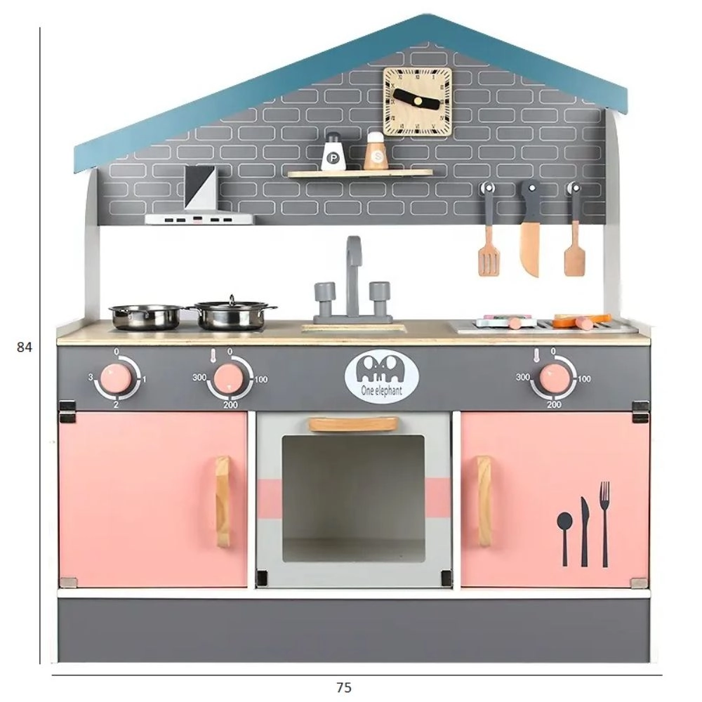 Kids Play Kitchen Wooden Toy Set (GF-MSN21007)