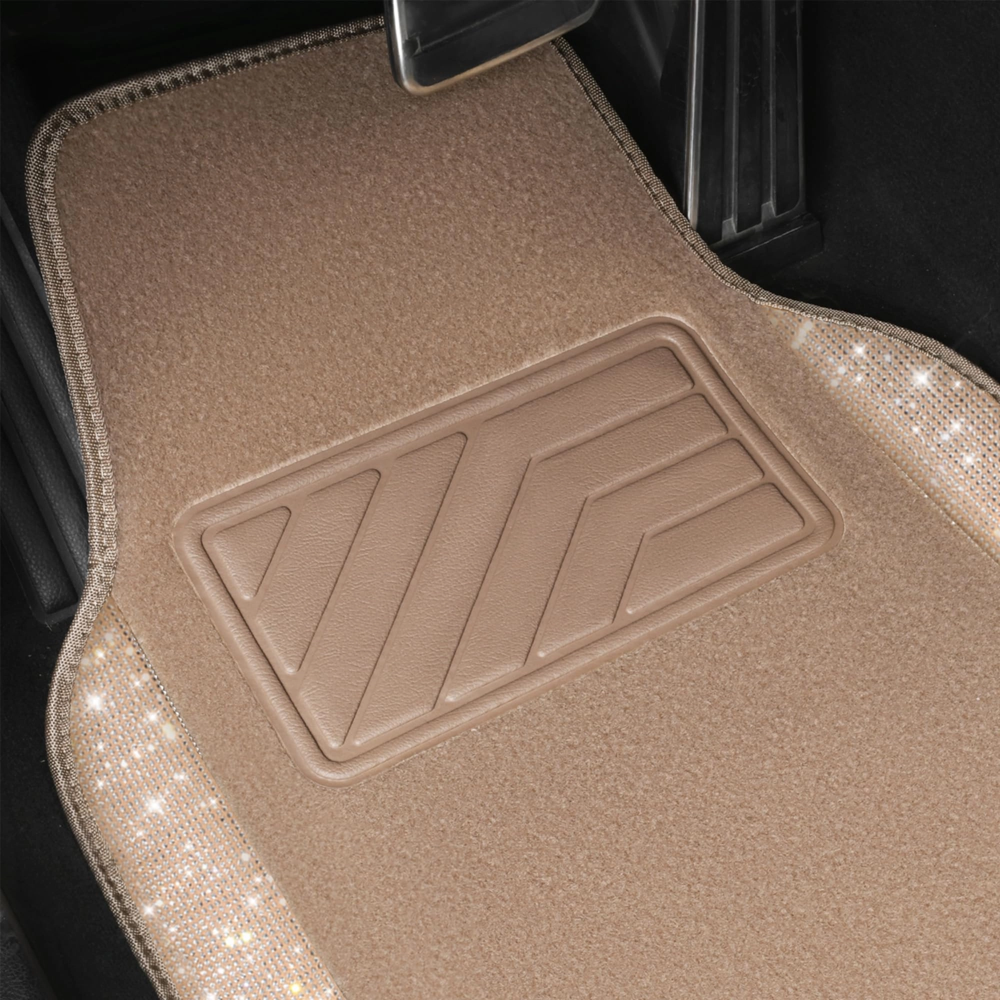 Bling Diamond Car Mats - 4.0 Count Universal Fit