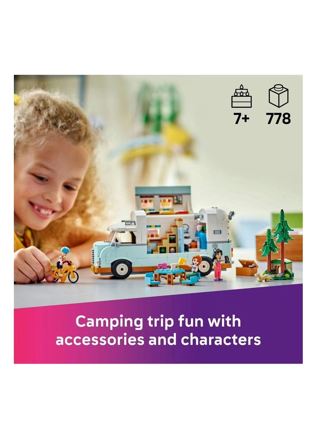 Friendship Camper Van Adventure (42663) - 3 Minidolls Ferret Figure