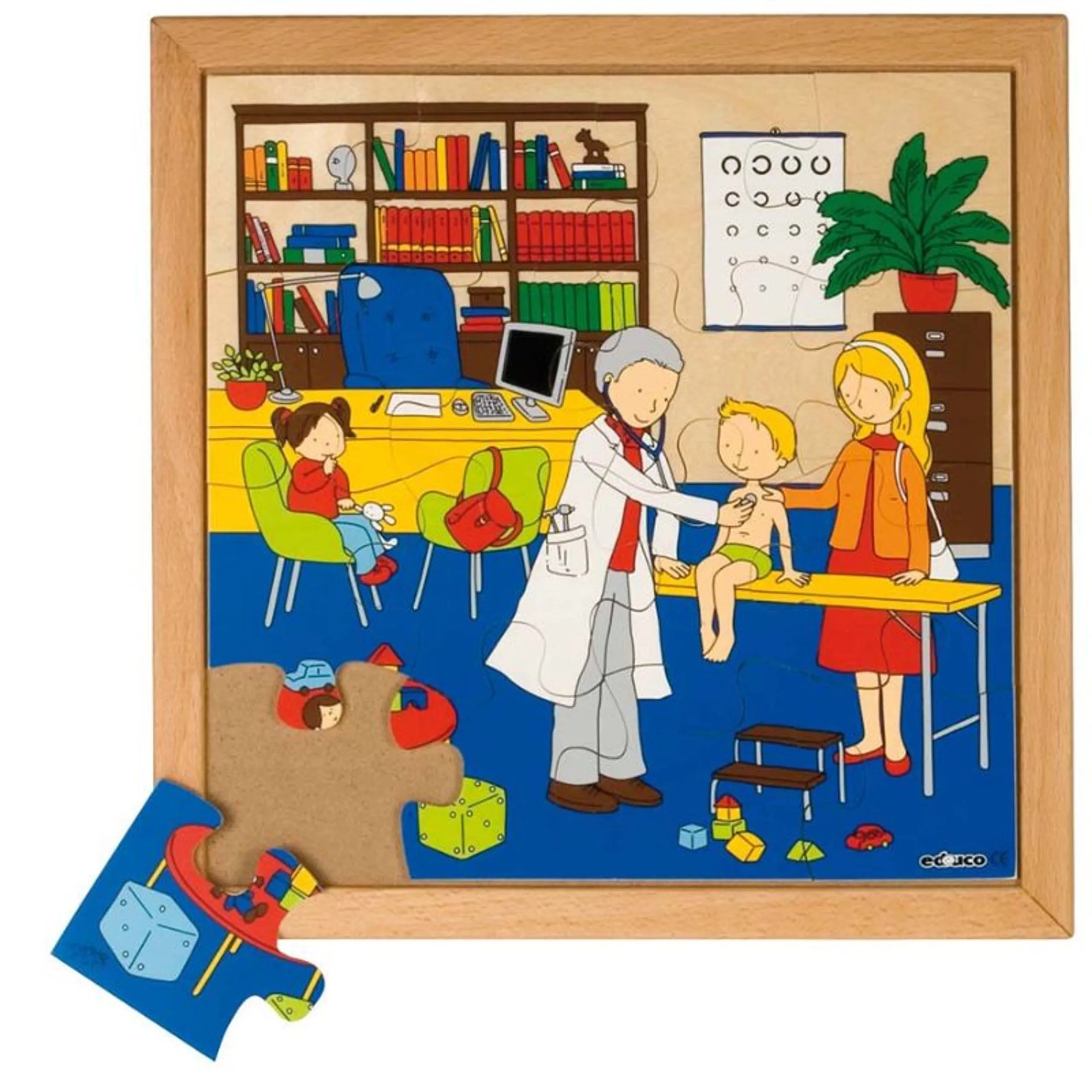 Educo Health Puzzles - Doctor - 3-5 years 16 pieces