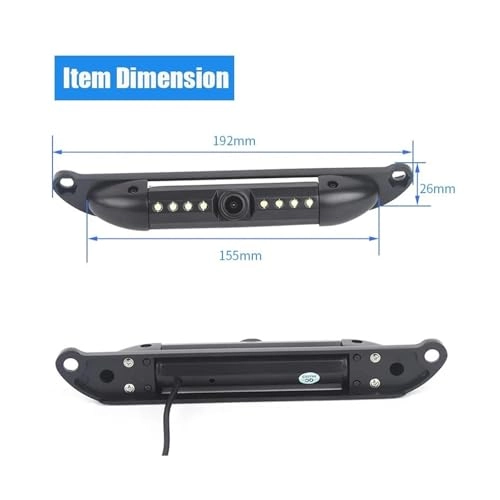 Car Rear View Camera - 8 LED Night Vision 648*480