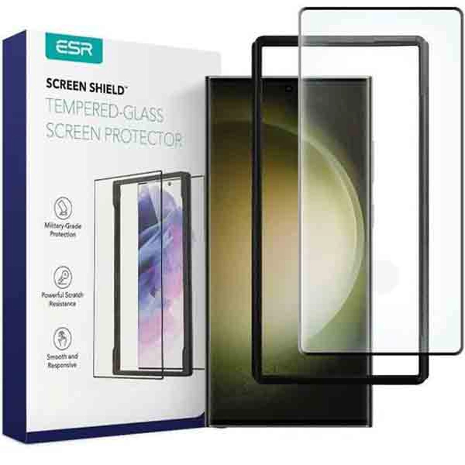 Electronic Silk Road Corp. HD Tempered Glass Screen Protector for Galaxy S23 Ultra