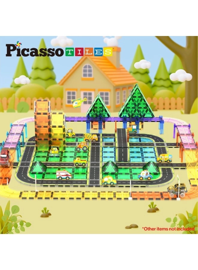 Magnetic Tiles Highway Printed Set - 16pcs