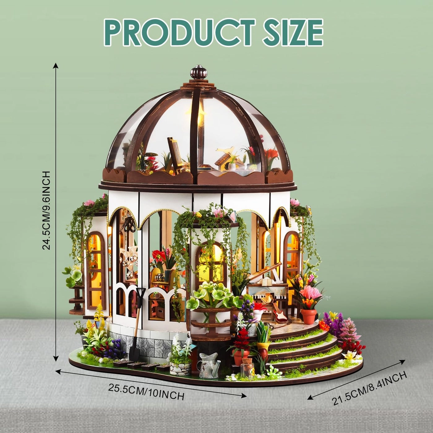 Miniature Dollhouse Kit - Castle Flower House